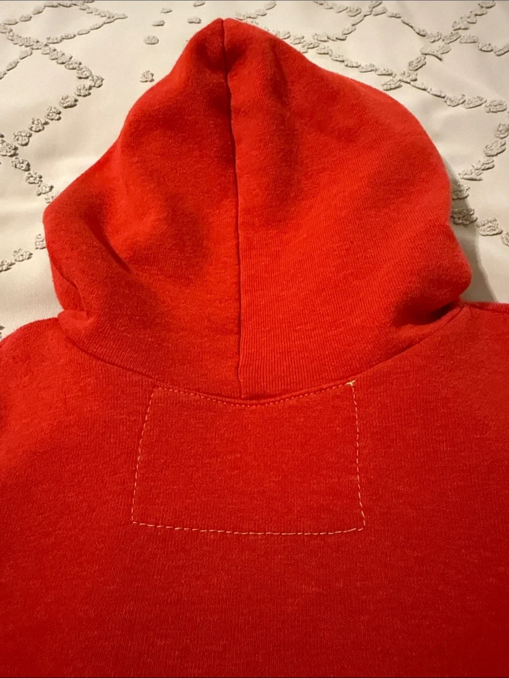 Aviator Nation Orange Zip-Up Hoodie with Rainbow Stripe
